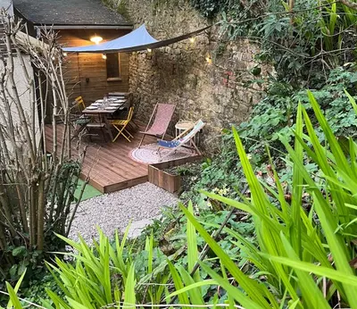 Jardin de l'établissement Victory Cottage Omaha Beach