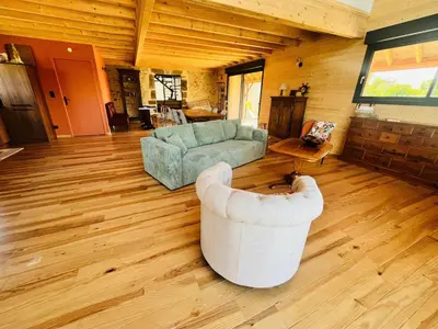 Coin salon dans l'établissement Spacious house for 4 people