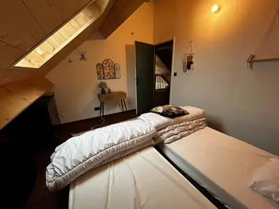 Un ou plusieurs lits dans un hébergement de l'établissement Spacious house for 4 people