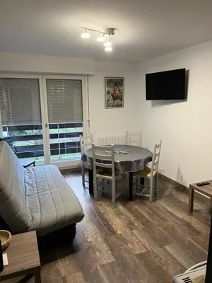 Télévision ou salle de divertissement dans l'établissement Appartement Cabourg