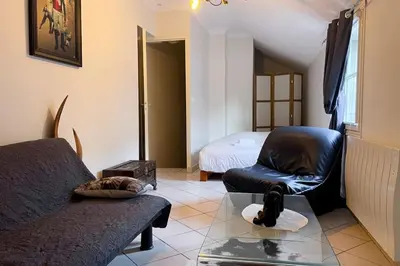 Coin salon dans l'établissement Le Duplex appartement proche de la Cathédrale