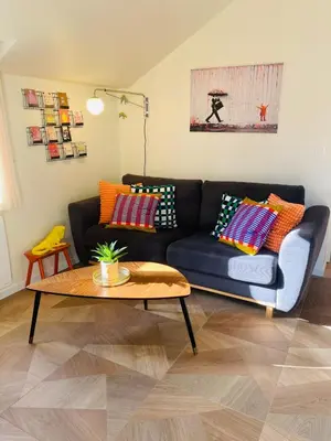 Coin salon dans l'établissement La Capucine