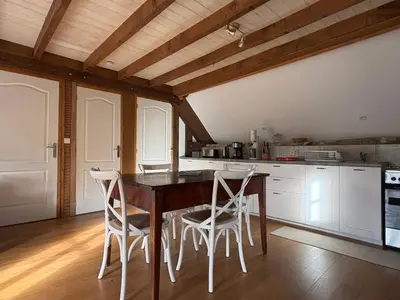 Cuisine ou kitchenette dans l'établissement Le petit Valet