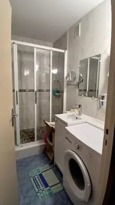 Salle de bains dans l'établissement vue mer et plage Courseulles