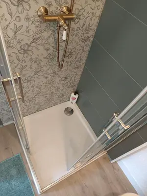 Salle de bains dans l'établissement Studio TERRASSE