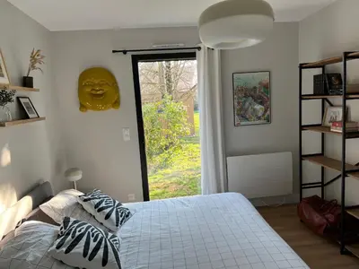 Un ou plusieurs lits dans un hébergement de l'établissement villa carolles