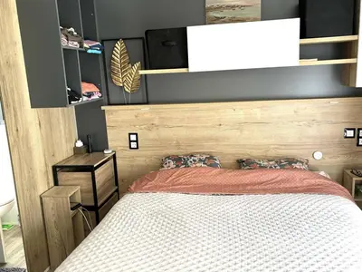 Un ou plusieurs lits dans un hébergement de l'établissement Chalet du Mont-Saint-Michel