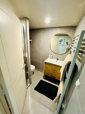 Salle de bains dans l'établissement Appartement moderne et chaleureux