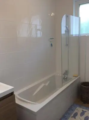 Salle de bains dans l'établissement Maison calme a deux pas du centre ville