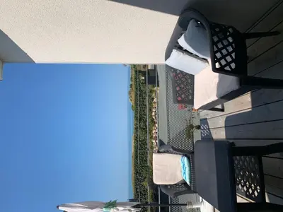 Balcon ou terrasse dans l'établissement Apartment Wohnung mit Meerblick by Interhome