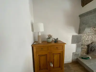 Coin salon dans l'établissement Gîte 50 rue de la mer