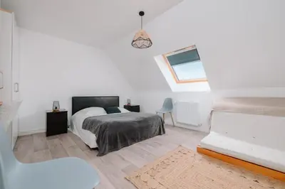 Un ou plusieurs lits dans un hébergement de l'établissement L'Albatros - Maison de vacances