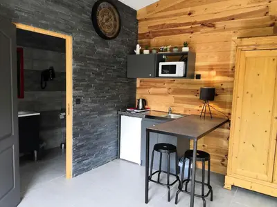 Cuisine ou kitchenette dans l'établissement Studio L’Atelier des rêves 2 personnes