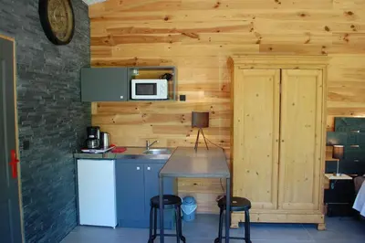 Cuisine ou kitchenette dans l'établissement Studio L’Atelier des rêves 2 personnes