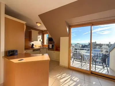 Balcon ou terrasse dans l'établissement Le Cap -Vue mer & port - Appartement tout confort