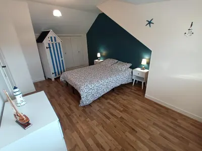 Un ou plusieurs lits dans un hébergement de l'établissement Plage en vue