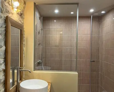 Salle de bains dans l'établissement Le Vieux Presbytère