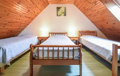 Un ou plusieurs lits dans un hébergement de l'établissement Awesome Home In Montchamp Valdalliere With Wifi