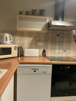 Cuisine ou kitchenette dans l'établissement Domaine de Braffais