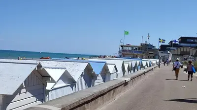 Vue générale sur la mer ou vue sur la mer prise depuis l'appartement