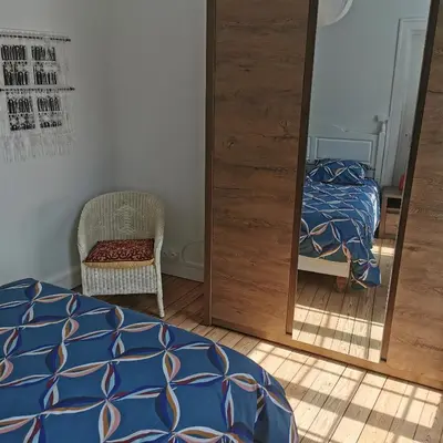 Un ou plusieurs lits dans un hébergement de l'établissement Au Coeur du Cotentin