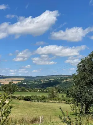 Paysage naturel près de la maison de vacances