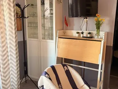 Plan de l'établissement Studio à Cabourg avec accès direct à la plage et parking privatif - FR-1-465-132