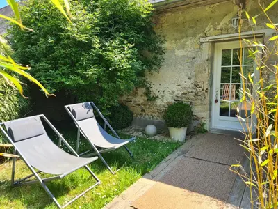 Jardin de l'établissement Gite d'Aure sur mer