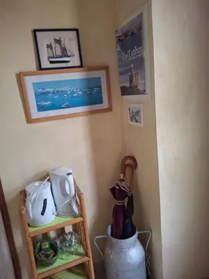 Cuisine ou kitchenette dans l'établissement CHAMBRES D'HOTES à LA FERME DES GOSSELINS