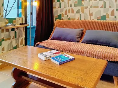 Coin salon dans l'établissement Holiday Home Le Nautilus by Interhome
