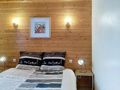 Un ou plusieurs lits dans un hébergement de l'établissement Chalet Le Chalet by Interhome