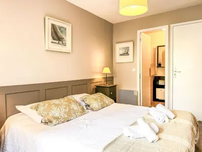Un ou plusieurs lits dans un hébergement de l'établissement Apartment Gite Rogonde by Interhome