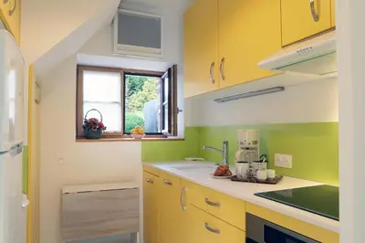 Cuisine ou kitchenette dans l'établissement Les phares du haut bout