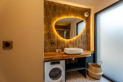 Salle de bains dans l'établissement Coquelicot