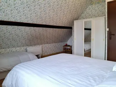 Un ou plusieurs lits dans un hébergement de l'établissement Maison accueillante proche plage pour 6 personnes - FR-1-788-89