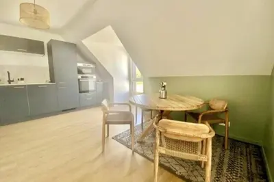 Cuisine ou kitchenette dans l'établissement Vue imprenable sur le Château de Caen