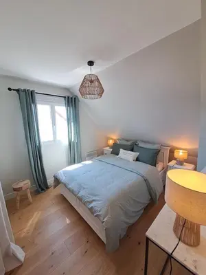 Un ou plusieurs lits dans un hébergement de l'établissement Sur les plages de Barneville-Carteret