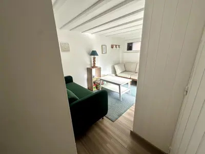 Coin salon dans l'établissement La Toccata maison de charme au coeur de l'éventail de Cabourg