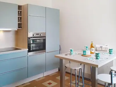 Cuisine ou kitchenette dans l'établissement Holiday Home Mahionias's cottage by Interhome