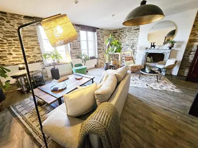 Coin salon dans l'établissement Breizh Loc'