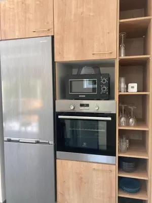 Cuisine ou kitchenette dans l'établissement Gîte Les Douets
