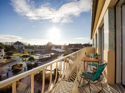 Balcon ou terrasse dans l'établissement Appartement au cœur de la station, vue mer - 5 pers. - FR-1-788-101