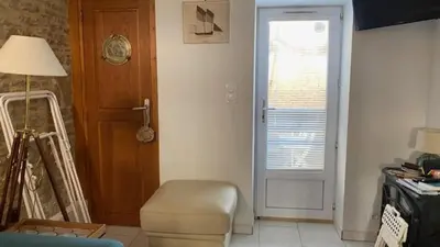 Plan de l'établissement L hippocampe petite maison cosie avec cour intérieure à 200 metres de la mer Normandie