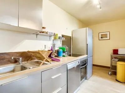 Cuisine ou kitchenette dans l'établissement Le Seigneur de Bons
