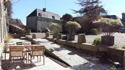 Jardin de l'établissement Les Chambres du Château du Rozel