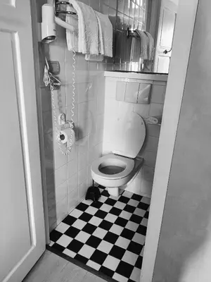 Salle de bains dans l'établissement Hôtel Saint - Pierre