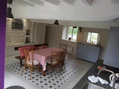 Cuisine ou kitchenette dans l'établissement Les Gouleries