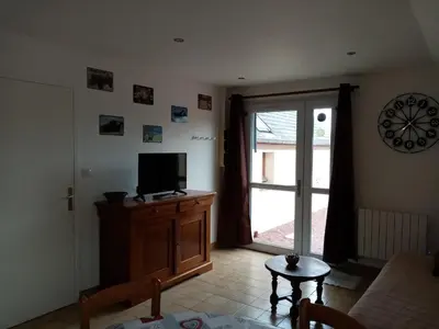 Télévision ou salle de divertissement dans l'établissement Gîte Marguerite