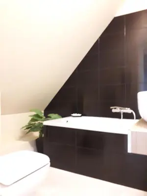 Salle de bains dans l'établissement Ferme du Rupalley