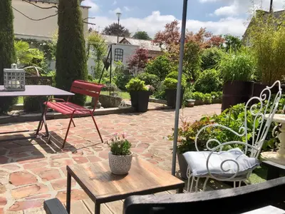 Jardin de l'établissement Le Grenier du Jardin